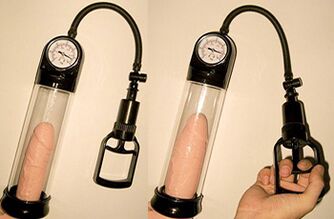 Aumento do pênis em 3-4 cm de comprimento em 1 dia usando uma bomba de vácuo